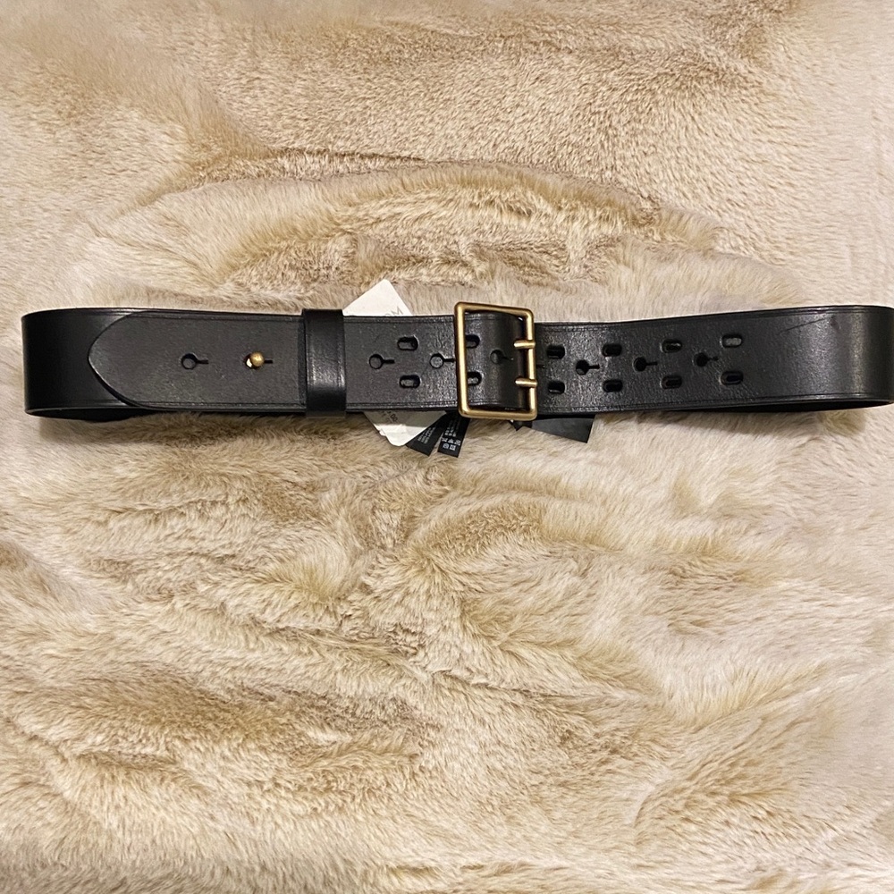 All Saints Leather Collar Stud Belt NWT!